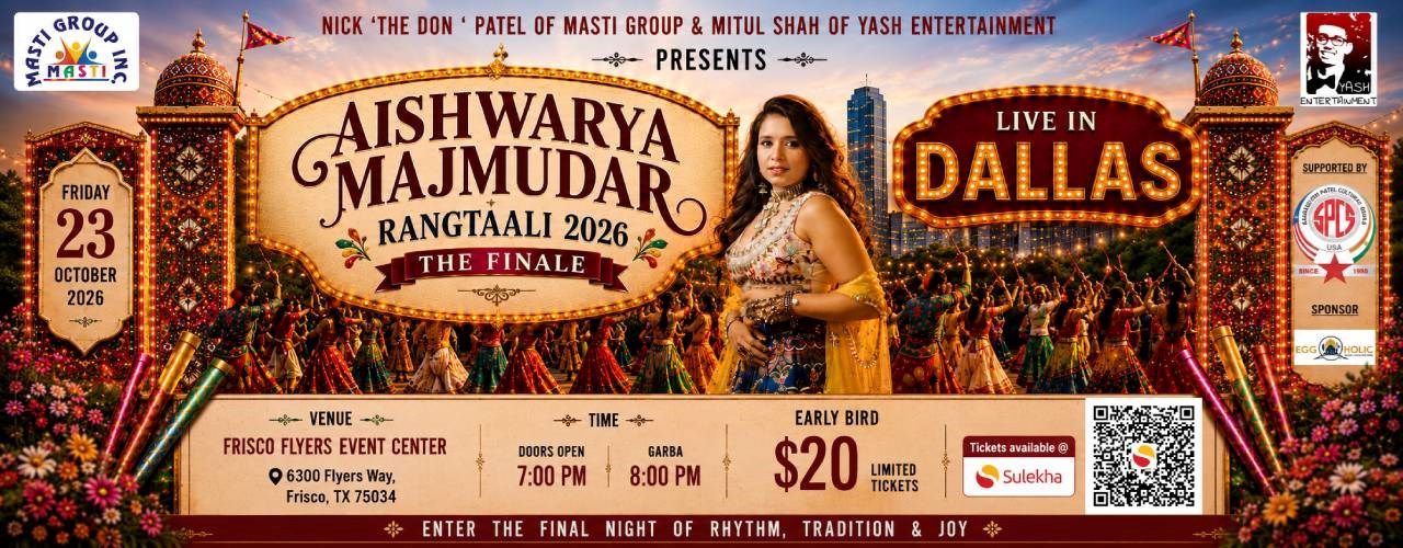 Rangtaali - Aishwarya Majmudar the Finale Live In Dallas 2026