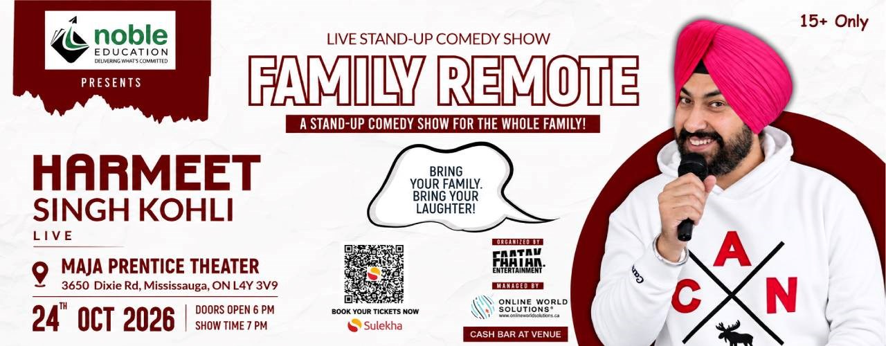 Harmeet Singh Kohli Live Family Remote Stand Up Comedy Show