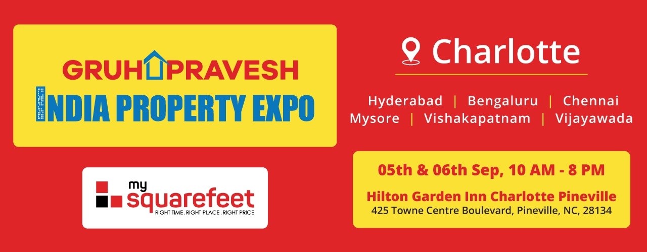 Gruhapravesh: India Property Expo In Charlotte - Sep 6th,10:00 AM
