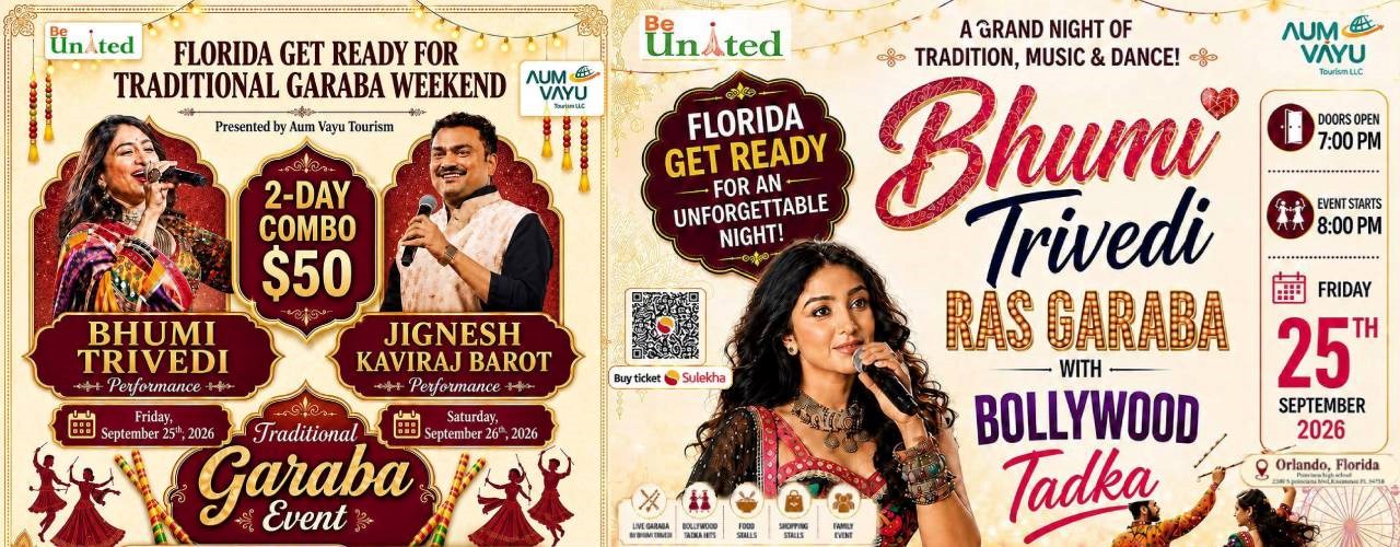 Ras Garba with Bhumi Trivedi in Florida