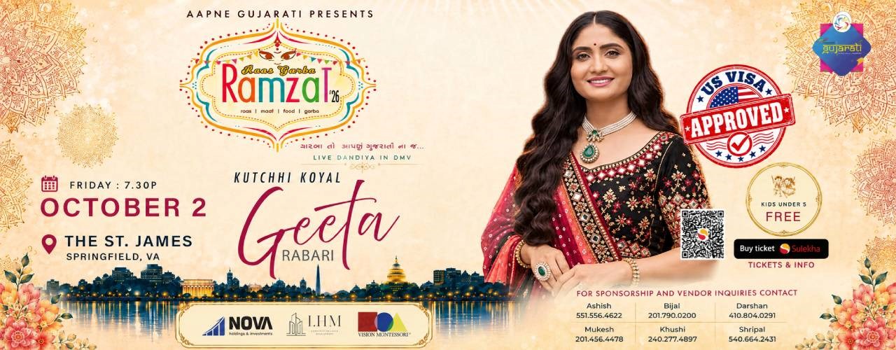 VA-Kutchhi Koyal in Virginia Garba with Geeta Rabari
