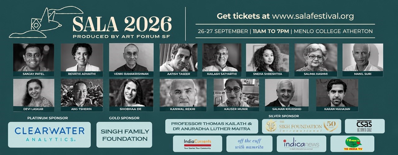 South Asian Literature & Art Festival 2026 - Sep 26th,11:00 AM – Sep 27th,7:00 PM