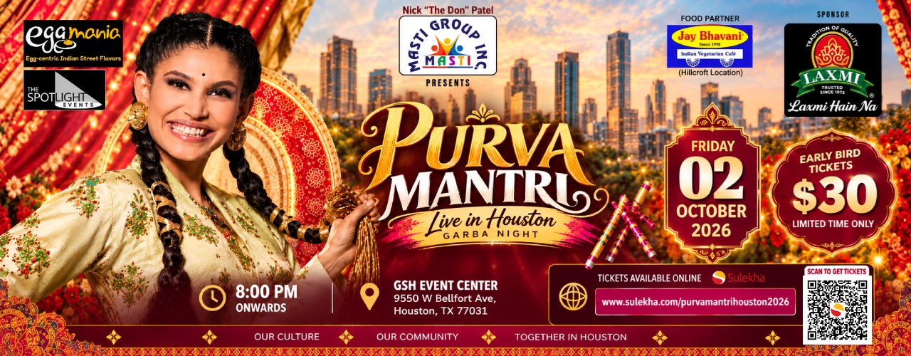 Garba Night With Purva Mantri Live In Houston