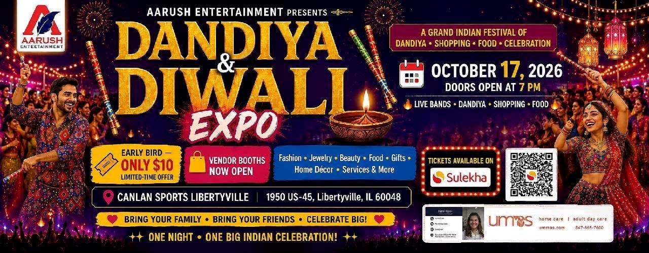 Dandiya & Diwali Expo 2026 Live In Illinois