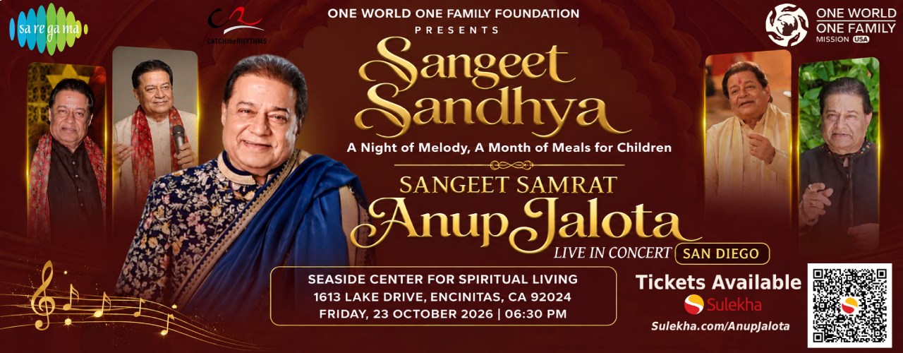 Anup Jalota Live in Concert San Diego - Sangeet Sandhya 2026