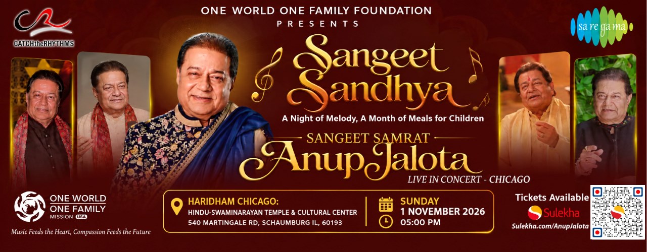 Anup Jalota Live in Concert Chicago - Sangeet Sandhya 2026