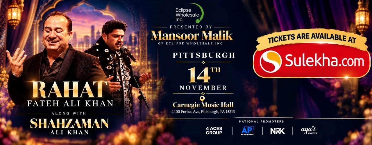 Rahat Fateh Ali Khan Along With Shahzaman Ali Khan Live In Pittsburgh
