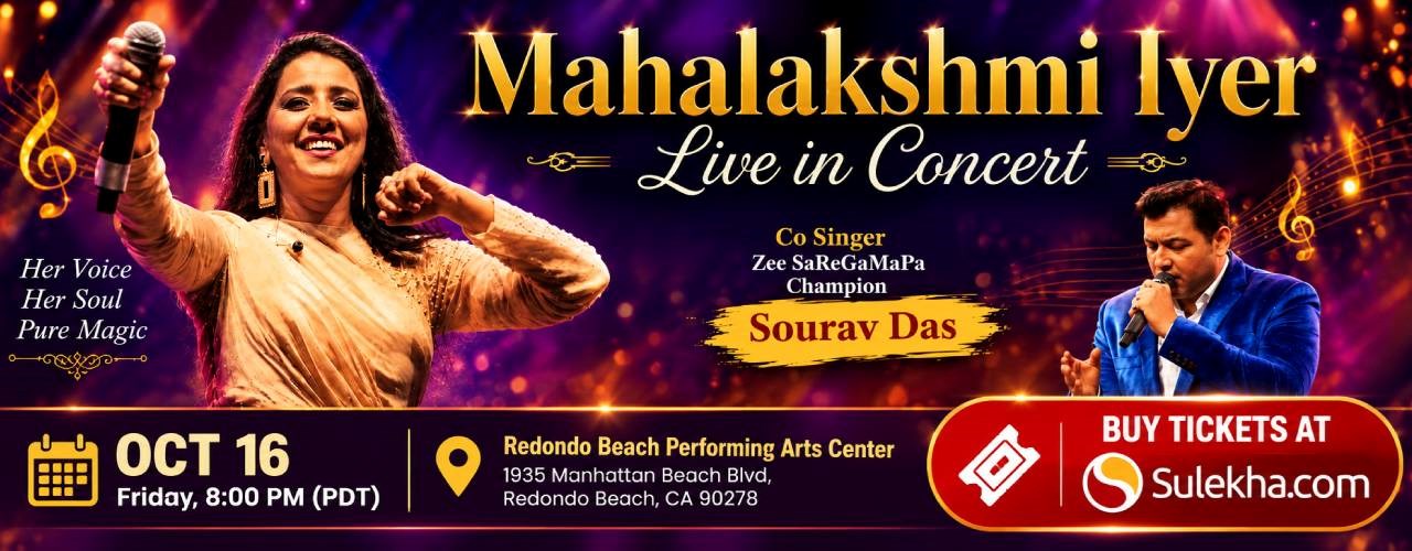 Mahalakshmi Iyer LIVE in Concert – Los Angeles | Dakshini Durgotsav 2026