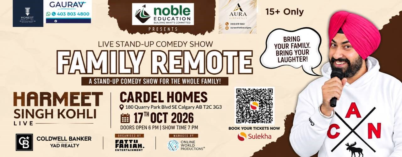 Harmeet Singh Kohli Live Family Remote Stand Up Comedy Show