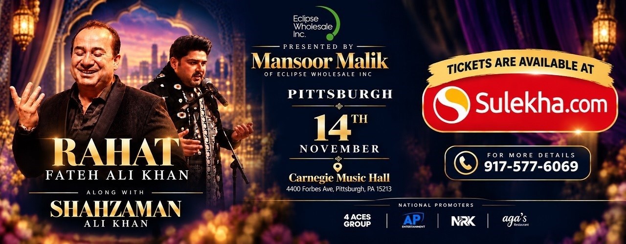 Rahat Fateh Ali Khan Along With Shahzaman Ali Khan Live In Pittsburgh