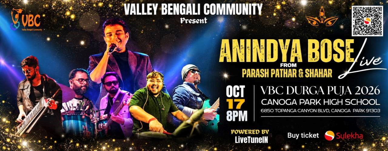 Anindya Bose Live Concert in VBC Durga Puja 2026