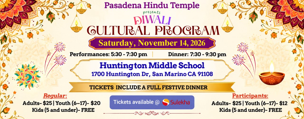 Diwali Cultural Program 2026 in Los Angeles