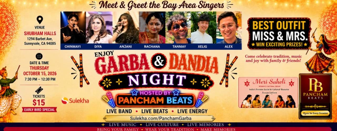 Navratri 2026 - Live Garba and Dandiya Night by Pancham Beats