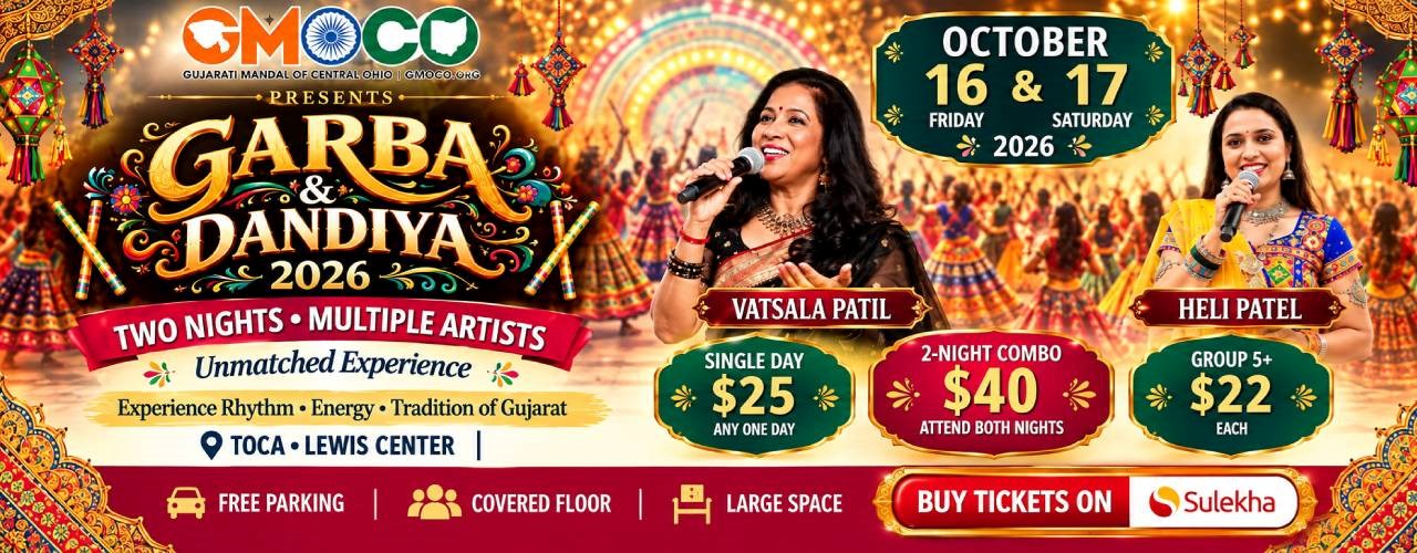 Largest Garba & Dandiya Event in Ohio - Vatsala Patil