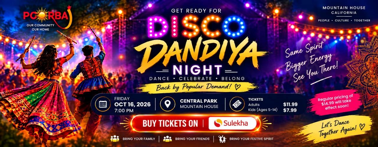 Poorbas Disco Dandiya 2026 in Bay Area