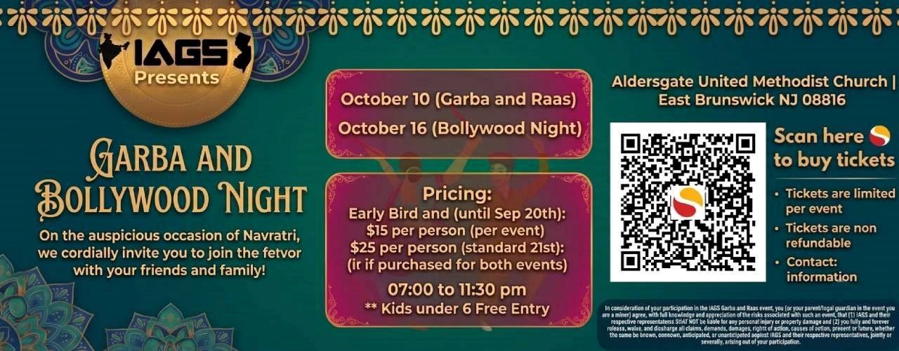 Garba And Bollywood Night In NJ - Oct - 16th