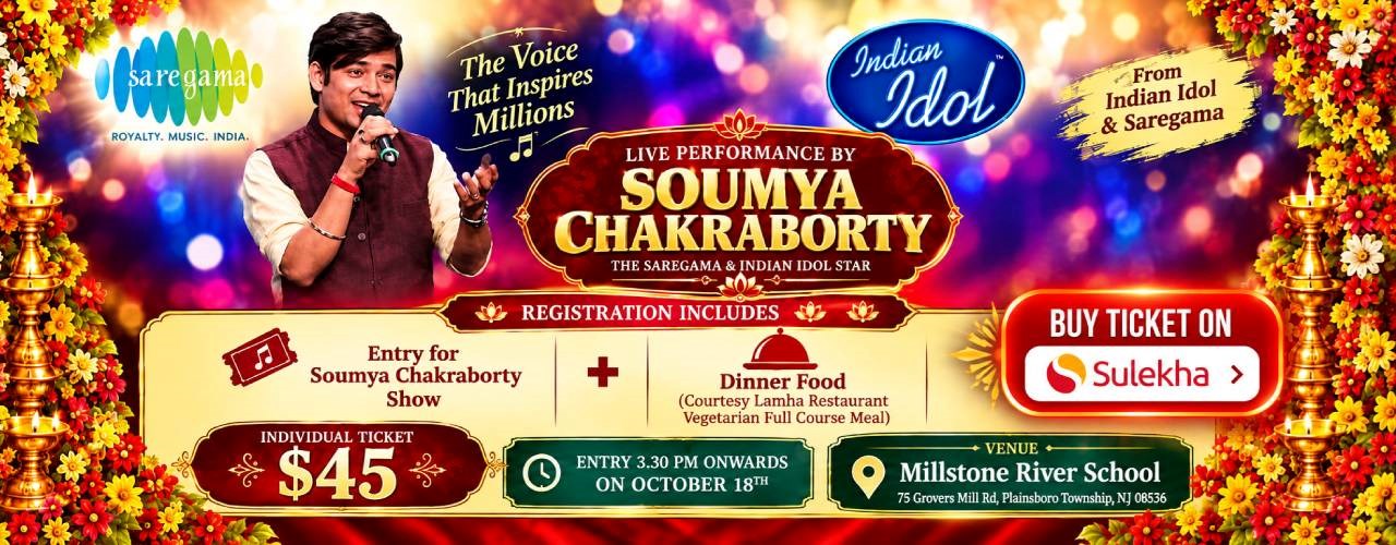 Soumya Chakraborty – Live Performance In NJ