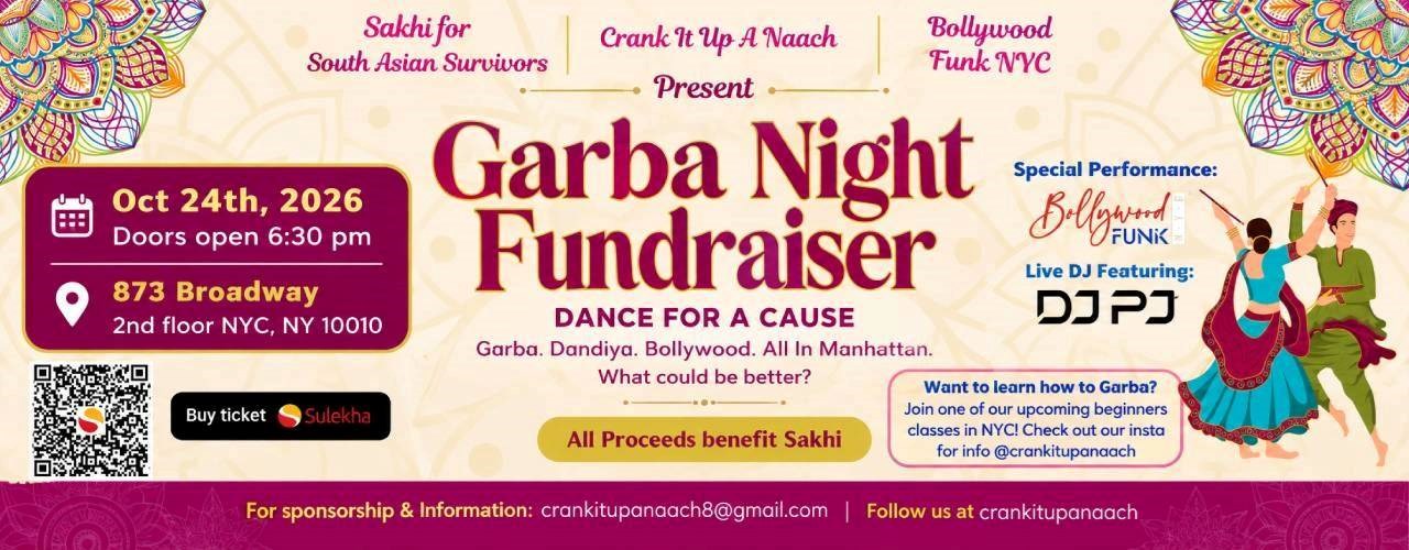 Garba Night Fundraiser Dance for a Cause in Newyork