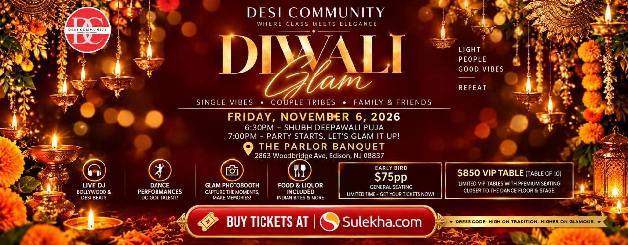 Diwali Glam — DESI Community Diwali Party