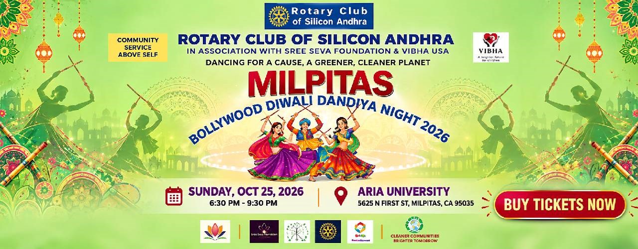 MILPITAS - BOLLYWOOD DIWALI DANDIYA 2026 - ROTARY CLUB OF SILICON ANDHRA
