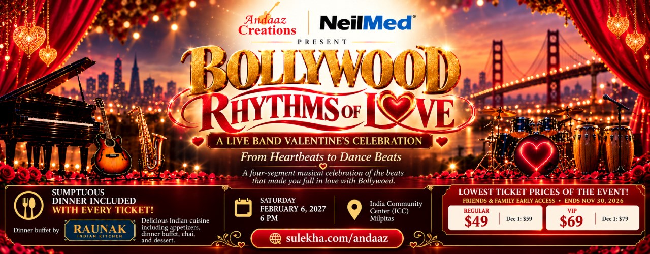 Bollywood Rhythms of Love - A Live Band Valentines Celebration