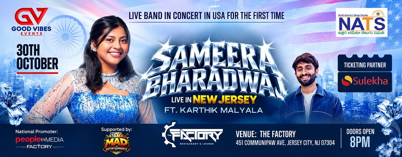 Sameera Bharadwaj Live In New Jersey FT.Karthik Malyala