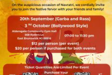 IAGS Garba event on September 20th, 2025, in East Brunswick, NJ in East Brunswick, NJ
