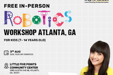 In-person Free Robotics Workshop For Kids at Atlanta, GA (7-14yrs) in Atlanta, GA