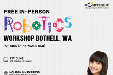 In-person Free Robotics Workshop For Kids at Bothell, WA (7-14yrs)