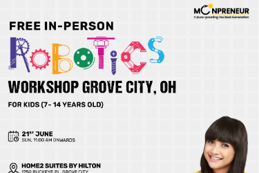 In-person Free Robotics Workshop For Kids at Grove City, OH (7-14yrs) in , OH