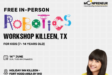 In-person Free Robotics Workshop For Kids at Killeen, TX (7-14yrs) in , TX