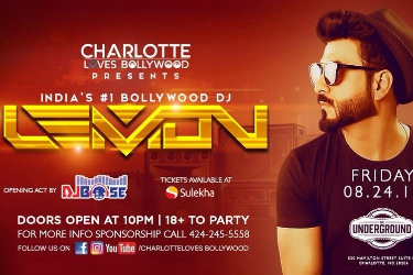 India's #1 Bollywood DJ Lemon Live in Charlotte in Charlotte, NC