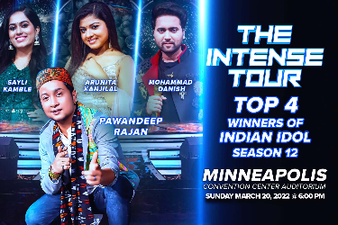 Indian Idol Minneapolis March 2022 Intense Tour in Minneapolis, MN