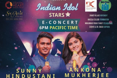 Indian Idol Season 11 Stars Sunny Hindustani and Ankona Mukherjee - Live eConcert Fundraiser in , 
