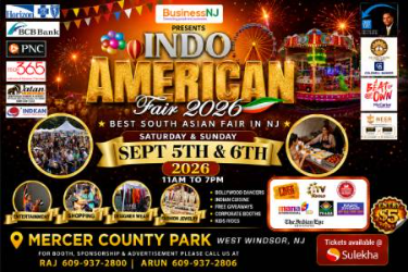  Indo American Fair 2026 in New jersey in Princeton Junction, NJ