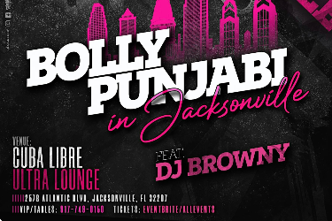 JACKSONVILLE TAMASHA NIGHTS- BOLLYWOOD LAUNCH PARTY AT CUBA LIBRE ULTRA LOUNGE