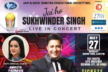 Jai ho!! Sukhwinder Singh Live in Concert - Bay Area in Redwood City, CA