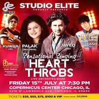 Sensational Heartthrobs - Live Concert 2016 by Javed Ali Palak Muchhal, Palash Muchhal. Kunwar Virk in Chicago, IL