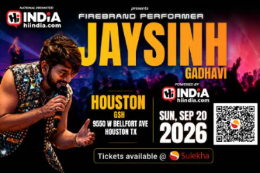 Jaysinh Gadhavi Live Garba In Houston 2026 in Houston, TX