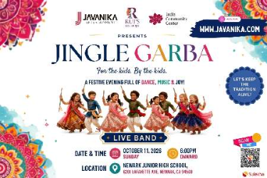Jingle Garba "For the kids by the kids" Live Band in Newark, CA