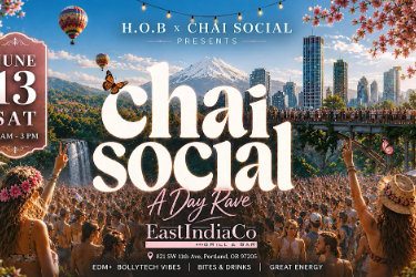 JUNE 13 | SAT | CHAI SOCIAL | BOLLYWOOD DAY PARTY | PORTLAND in Portland, OR
