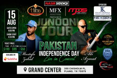 Junooni Tour – Pakistan Independence Day Live in Concert in Plano, TX