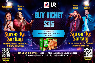 Suron Ke Sartaaj Returns 2.0 - Buy Ticket and get FREE Haldiram Jumbo Punjabi Samosa in Naperville, IL
