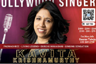 Kavita Krishnamurthy - LIVE in Concert! in Streamwood, IL
