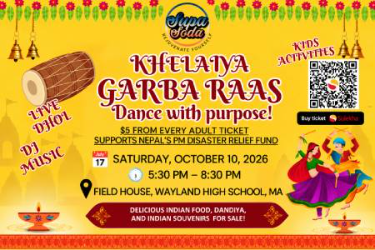 Khelaiya Garba Raas - Boston Indian event on Sat, Oct 10