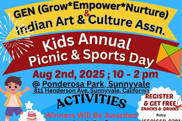 Kids Annual Picnic & Sports Day 2025 in Sunnyvale, CA