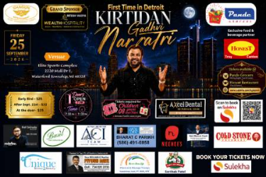Kirtidan Gadhvi Navratri 2026 In Detroit