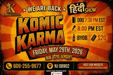 Komic Karma - A Hindi Comedy show In NJ in North Brunswick, NJ