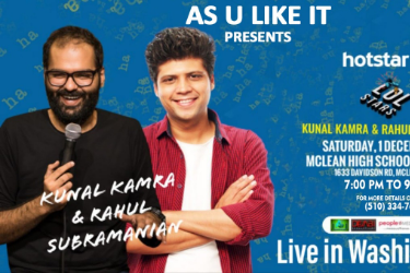 Kunal Kamra & Rahul Subramanian Stand Up Comedy in McLean, VA