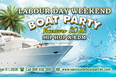 Labour Day Weekend HIP HOP X Edm Boat Party 2026 in Vancouver in Vancouver, BC